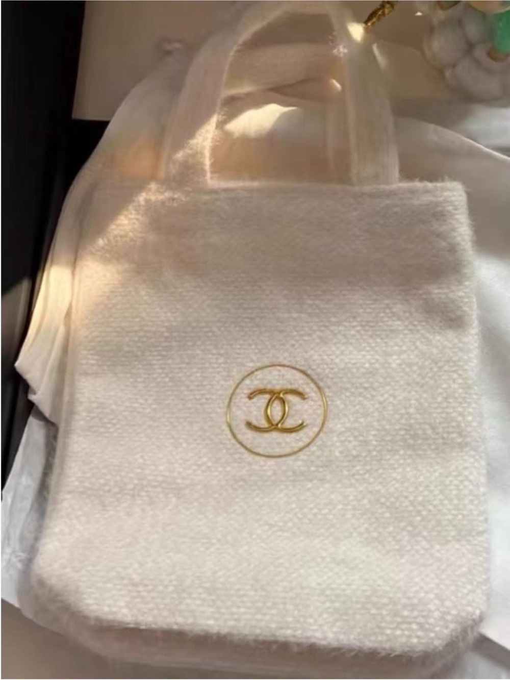 Chanel beauty gift small tote